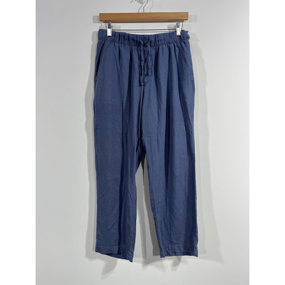 Gap Easy Pant Linen Coastal Drawstring Trousers Womens Small Minimalist Boho